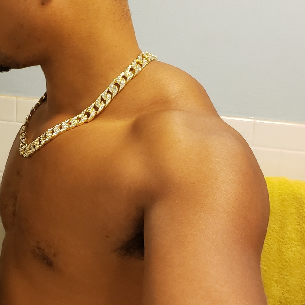 Gold Plated, Cuban Chain!! (18 Inch)